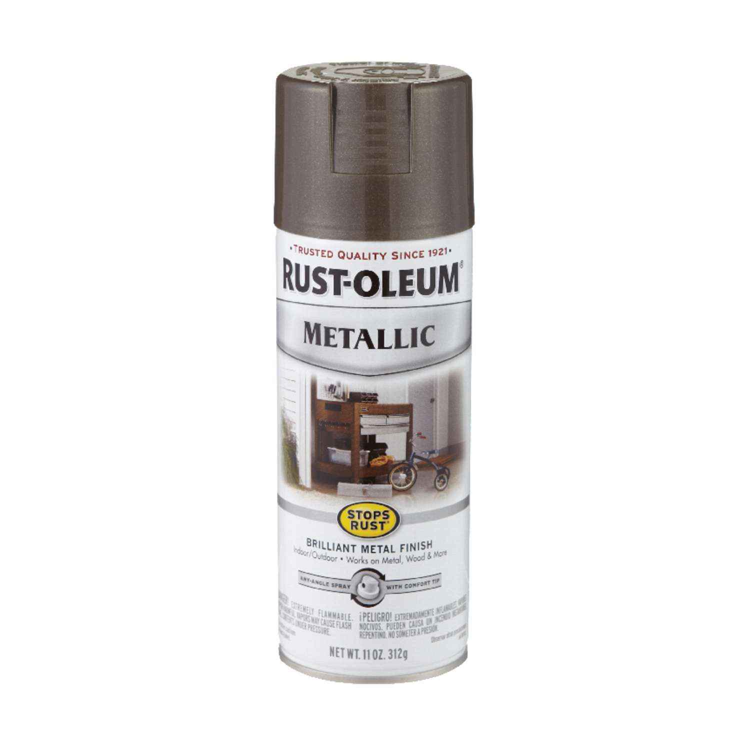 RustOleum Stops Rust Dark Bronze Metallic Spray Paint 11 oz Ace Hardware