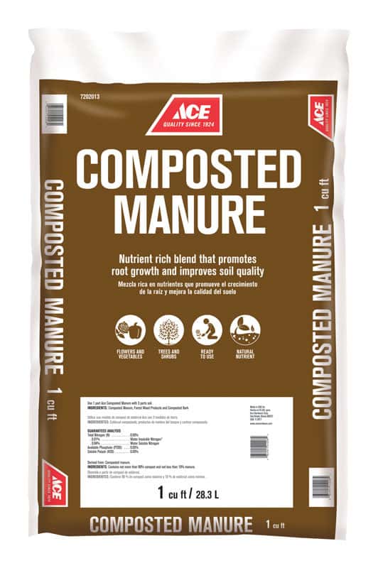 Ace Organic Compost Manure 1 cu ft 36 lb Ace Hardware