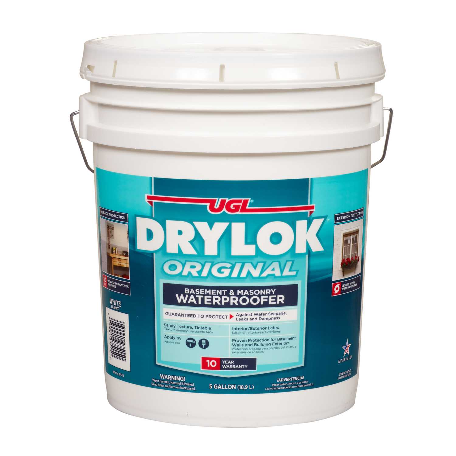 Drylok Low Gloss White Latex Waterproof Sealer 5 gal. Ace Hardware