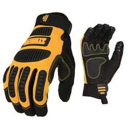 DeWalt Securefit Men's Mechanic Gloves Black/Yellow L 1 pk