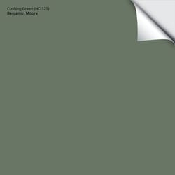 Benjamin Moore Cushing Green Peel & Stick Color Sample HC-125