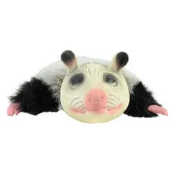 Hyper Pet Real Skinz Gray Plush/Latex Opossum Dog Toy 1 pk