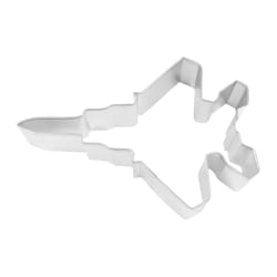 R&M International Corp International Corp 5 in. L Fighter Jet Cookie Cutter Silver 1 pc