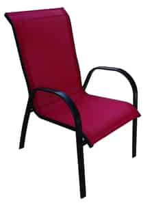 Living Accents  Sling  Black  Steel  Chair 