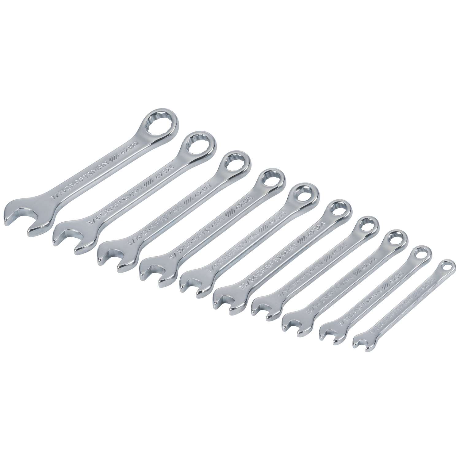 Craftsman 12 Point SAE Ignition Combination Wrench Set, 10 pc