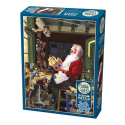 Cobble Hill Santa's Workbench Jigsaw Puzzle Cardboard 500 pc