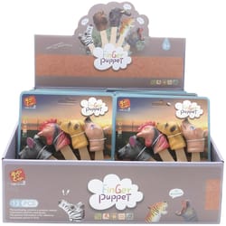 Playmaker Toys Farm Animals Finger Puppets Assorted 5 pc
