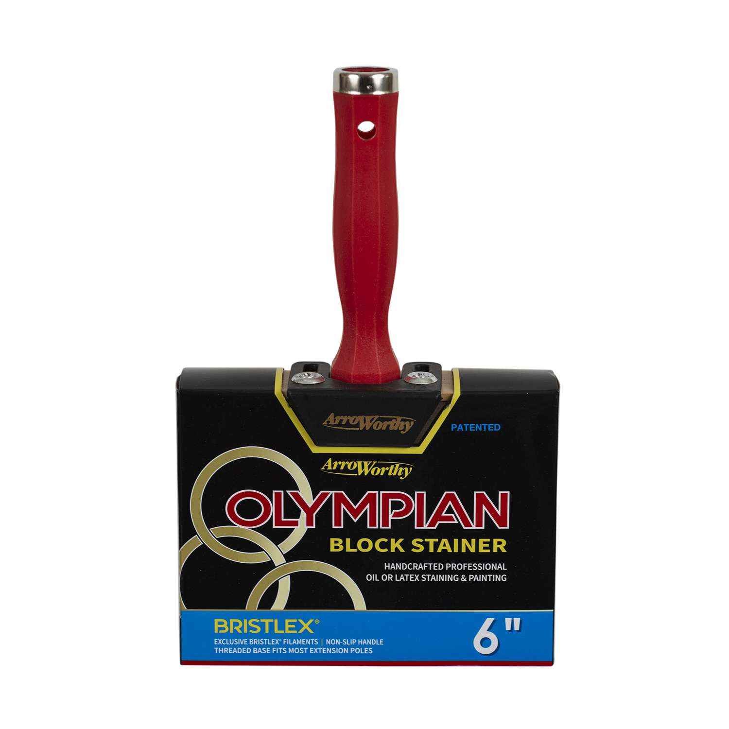 Arroworthy Olympian 6 in. W Flat Stain Brush Ace Hardware