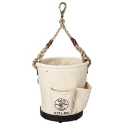 Klein Tools 12 in. W X 12 in. H Canvas Tool Bucket 4 pocket Beige 1 pc