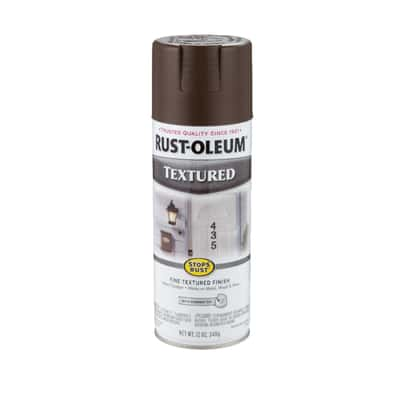 Rust Oleum Stops Rust Textured Dark Brown Spray Paint 12 Oz Ace Hardware