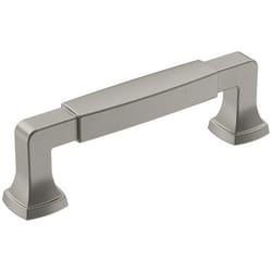 Amerock Stature Transitional Rectangle Cabinet Pull 3-3/4 in. Satin Nickel 1 pk