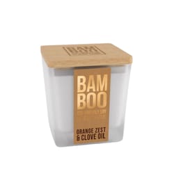 Bamboo Home Fragrance White Clove Oil & Orange Zest Scent Candle