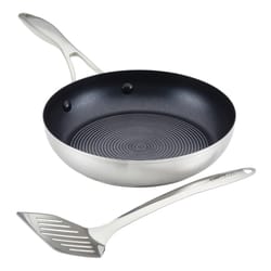 Circulon SteelShield Stainless Steel Fry Pan 9.5 in. Black/Silver