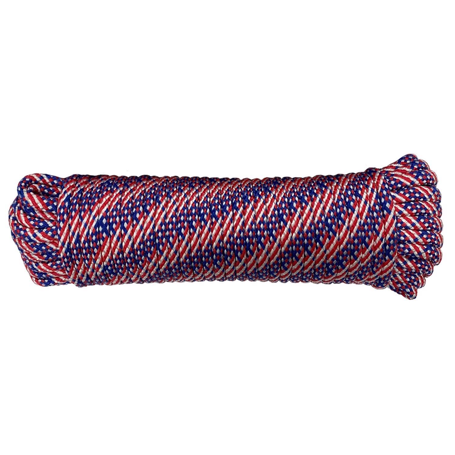 Ace 3/8 in. D X 100 in. L Blue Diamond Braided Poly Rope