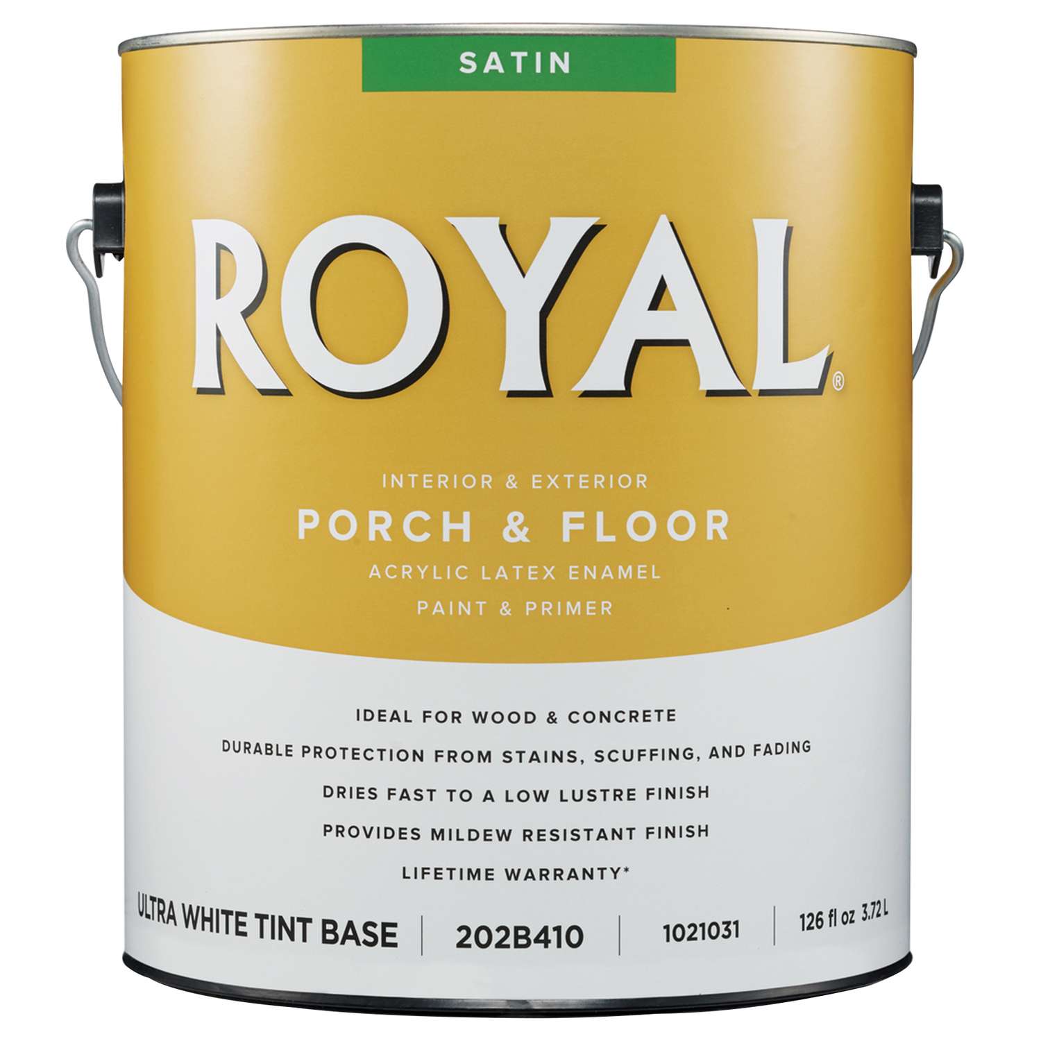 Royal Satin Ultra White Base Latex Porch & Floor Paint + Primer 1 gal