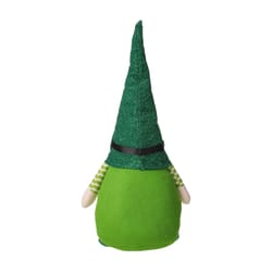 Glitzhome Happy St. Patrick's Day Gnome Standing Decor Polyester/Sand 1 pc