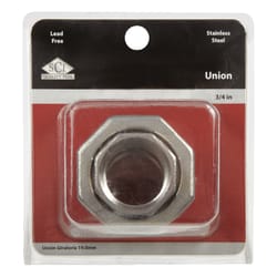 Smith-Cooper 3/4 in. FPT X 3/4 in. D FPT Stainless Steel Union