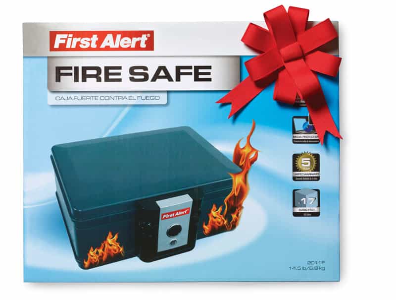 First Alert 0.17 cu. ft. Key Lock Gray Fireproof Safe Ace Hardware