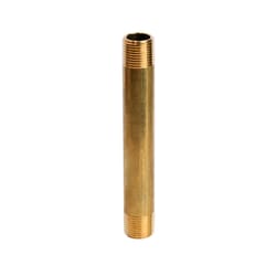 ATC 3/8 in. MPT X 3/8 in. D MPT Yellow Brass Nipple 4-1/2 in. L