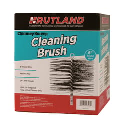 Rutland Chimney Sweep 8 in. Round Oil Tempered Chimney Brush