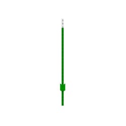 American Posts 1.38 in. H X 1.63 in. W X 6.5 ft. L Powder Coated Green Steel Studded T-Post