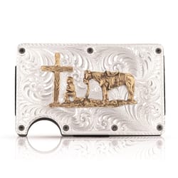 Montana Silversmiths Praying Cowboy Credit Card Case & Money Clip 1 pk