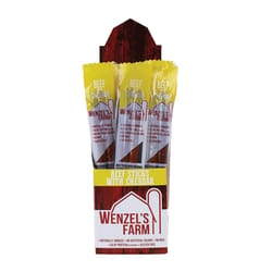 Wenzel's Farm Beef and Cheddar Beef Stick 2 oz Pouch