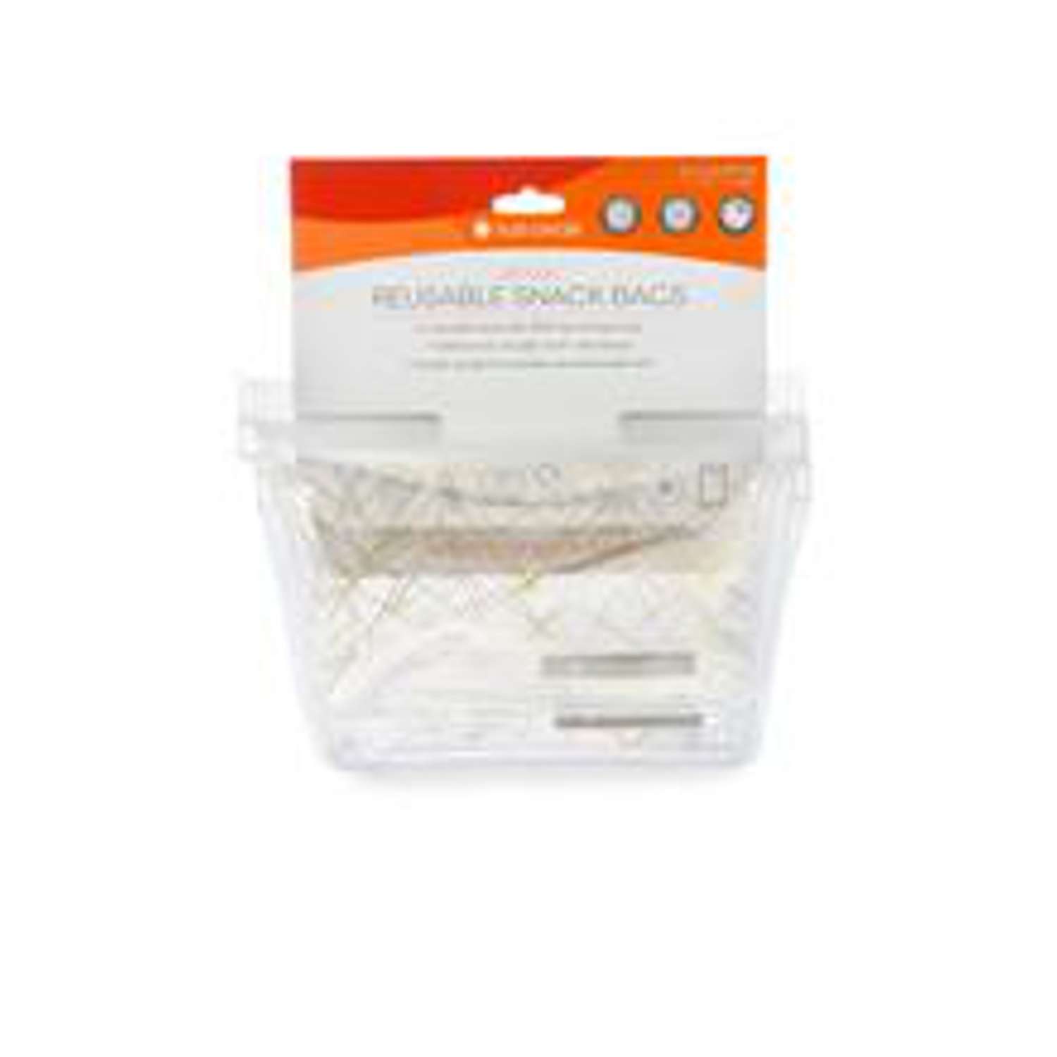 Full Circle Ziptuck Clear/Gold Reusable Snack Bags 2 pk Ace Hardware