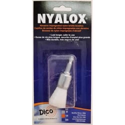 Dico Nyalox 3/4 in. D X 1/4 in. X 1/4 in. D Crimped Nylon Mandrel Mounted End Brush 4500 rpm 1 pc