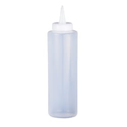 Harold Import Clear Plastic Squeeze Bottle 12 oz