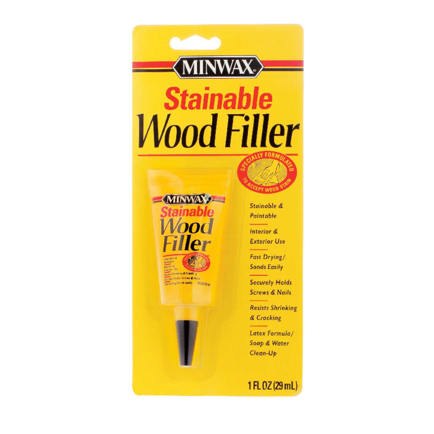 Minwax Natural Stainable Wood Filler 1 oz. Ace Hardware