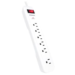 Monster Just Power It Up 4 ft. L 6 outlets Surge Protector White 1080 J