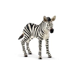 Schleich Wild Life Zebra Foal Toy Black/White