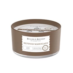 Candle-Lite Rugged & Refined White Refined Mahogany Scent Candle 16.25 oz