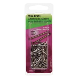 HILLMAN 17 Ga. X 3/4 in. L Bright Steel Brad Nails 1 pk 2 oz