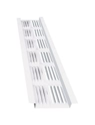 Master Flow 2 in. H X 2-3/4 in. W X 96 in. L Powder-Coated White Aluminum Continuous Soffit Vent
