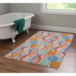 Linon Home Decor 3 ft. W X 5 ft. L Multi-Color Milosh Polyester Accent Rug