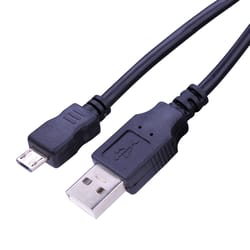Fabcordz Micro to USB Charge and Sync Cable 6 foot Black