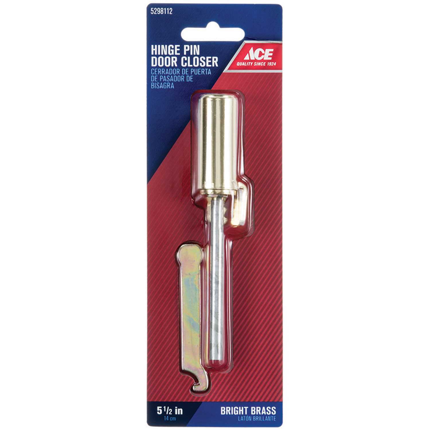 Ace BrassPlated Steel Adjustable Hinge Pin Door Closer