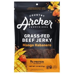 Country Archer Mango Habanero Beef Jerky 2.5 oz Bagged