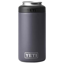 YETI Rambler 16 oz Charcoal BPA Free Colster Tall Can Insulator