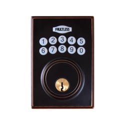 Faultless Aged Bronze Metal Electronic Deadbolt