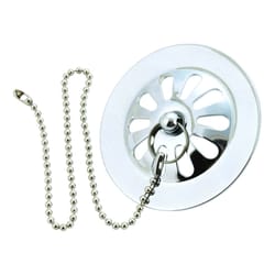 Ace 3-1/8 in. Chrome Brass Shower Drain Strainer