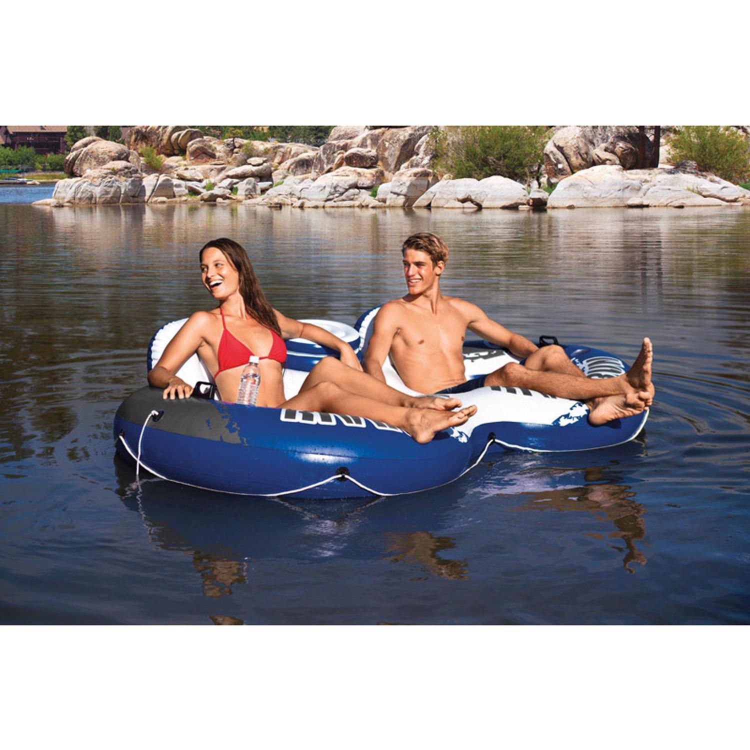 Intex River Rat Multicolored Vinyl Inflatable Floating Tube - Ace