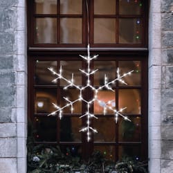 Celebrations LED Snowflake Silhouette 14 in. Hanging Decor