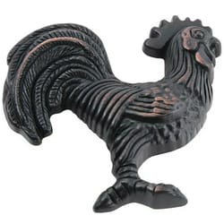 Laurey Rooster Left Facing Specialty Cabinet Knob 2-1/4 in. D 1-5/16 in. Oil Rubbed Bronze 1 pc