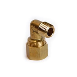 ATC 1/2 in. Compression X 1/4 in. D MPT Brass 90 Degree Street Elbow