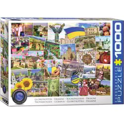 Eurographics Ukraine - Globetrotter Jigsaw Puzzle Multicolored 1000 pc