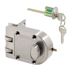 Prime-Line Defender Security Satin Nickel Steel Single Cylinder Lock
