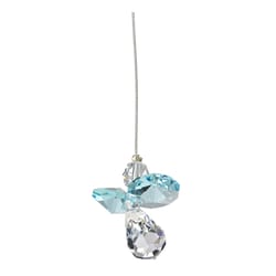 Woodstock Chimes Crystal Guardian Angel Aquamarine Wind Chime